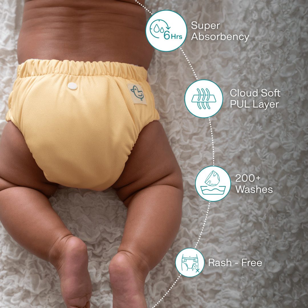 Mauve & Blue - Ultra Diaper - Pack of 2