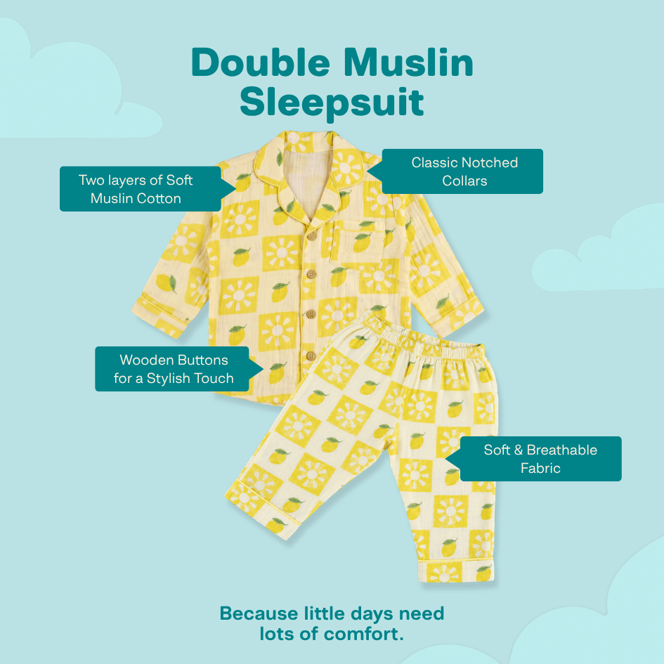Avo Cuddle - Double Muslin Sleepsuit