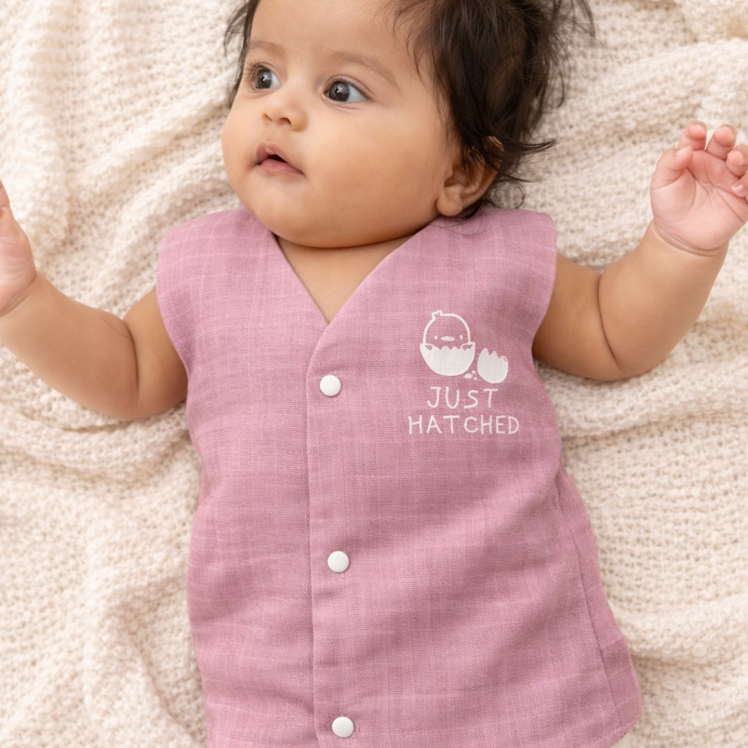 Tiny Tomato - Reversible Muslin Jabla (Pack of 1)