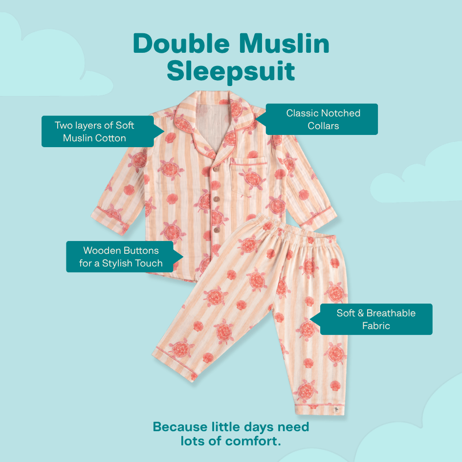 Avo Cuddle - Double Muslin Sleepsuit