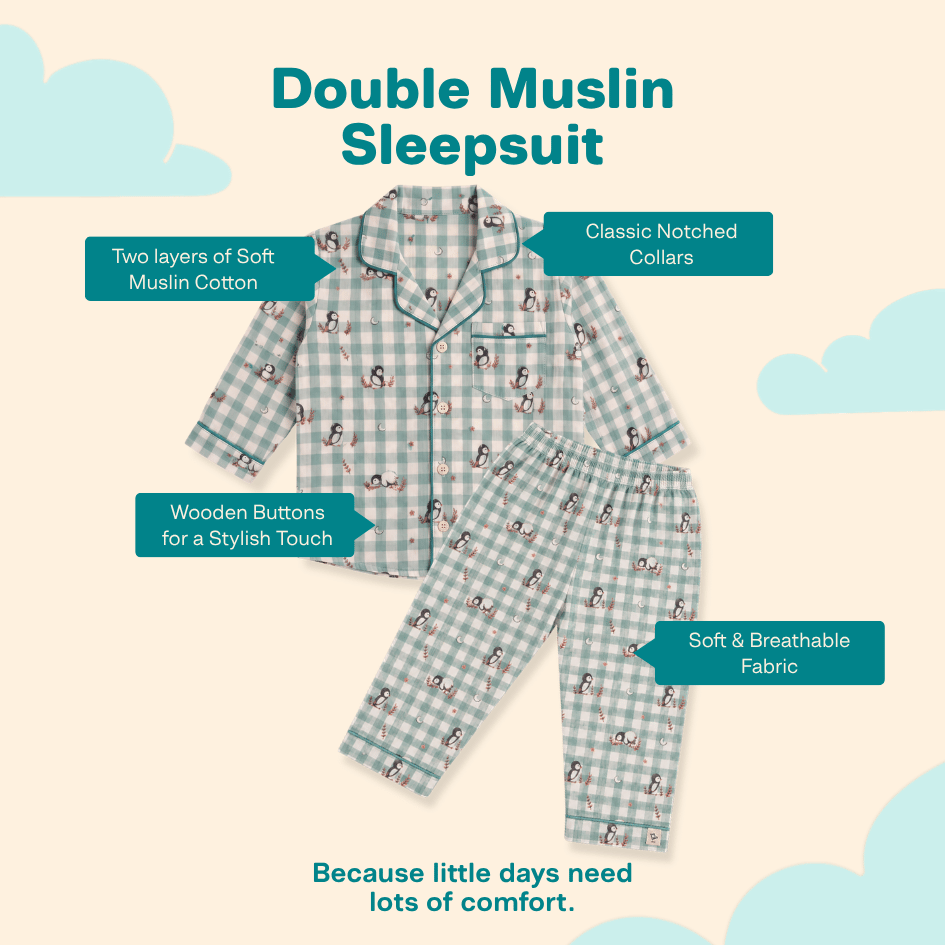 Avo Cuddle - Double Muslin Sleepsuit