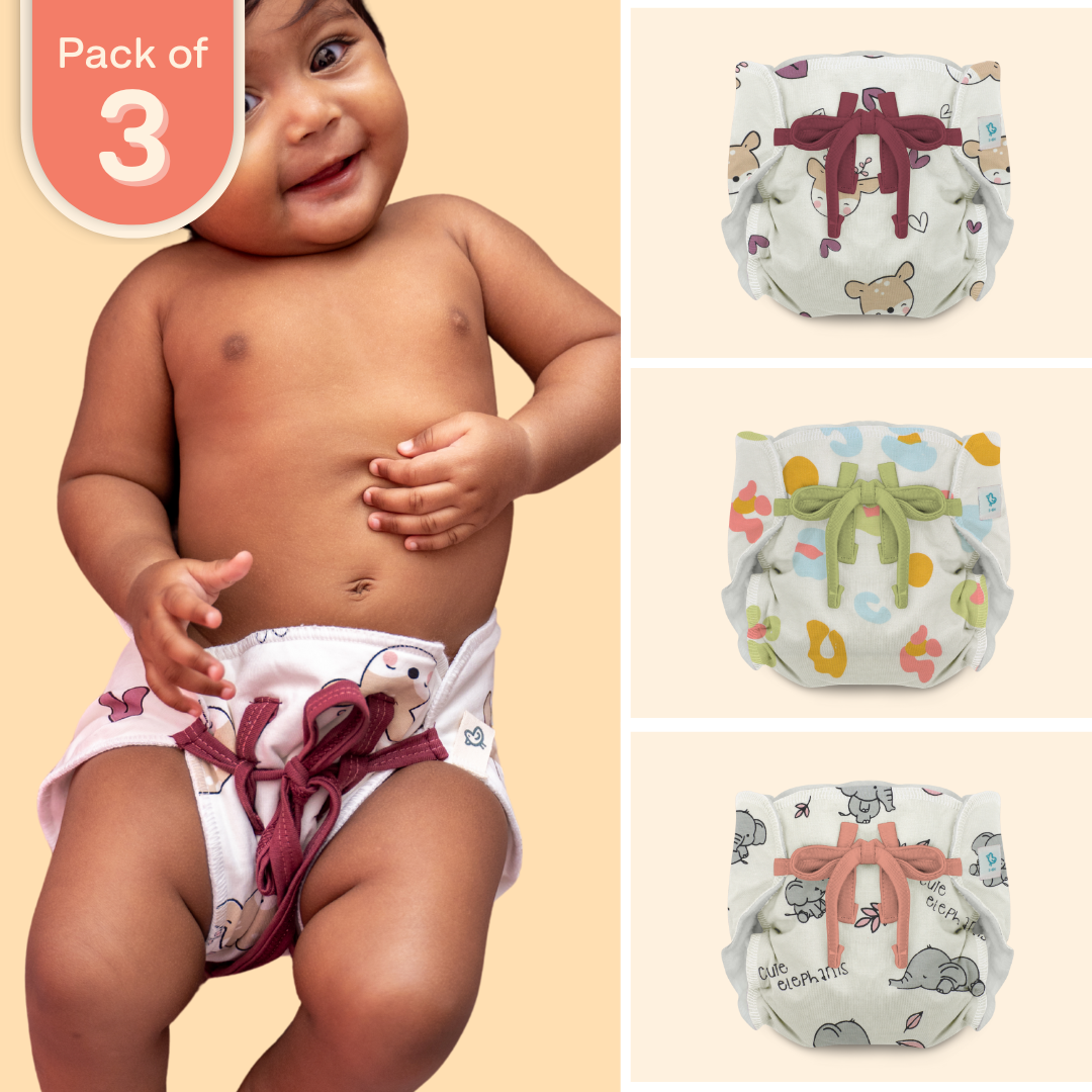 Oh Deer Big Ears - Ultra Nappies 2.0 (Pack of 3)