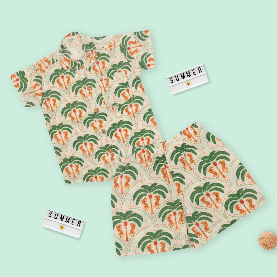 Lilsplash - Mulmul Cotton Co ord Set Pack of 2