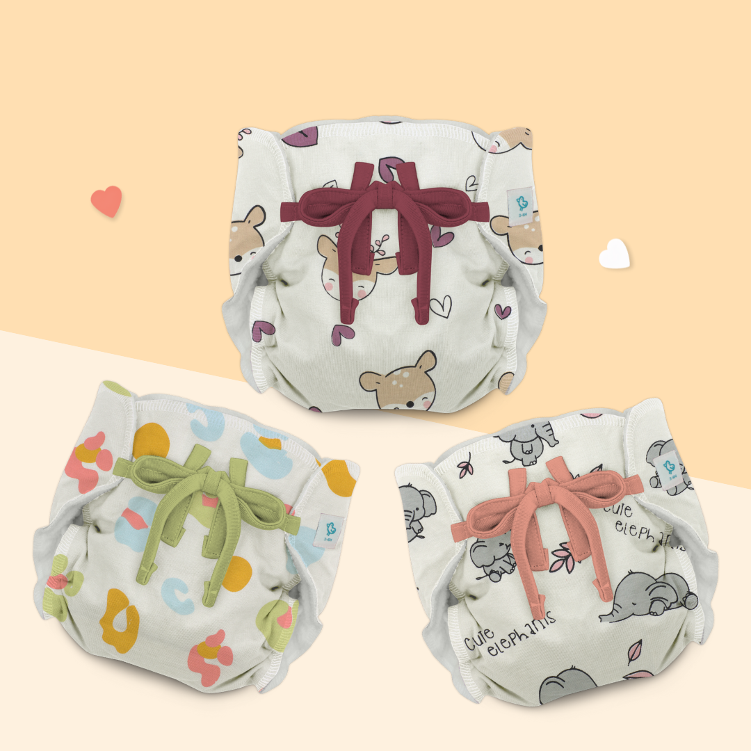 Oh Deer Big Ears - Ultra Nappies 2.0 (Pack of 3)