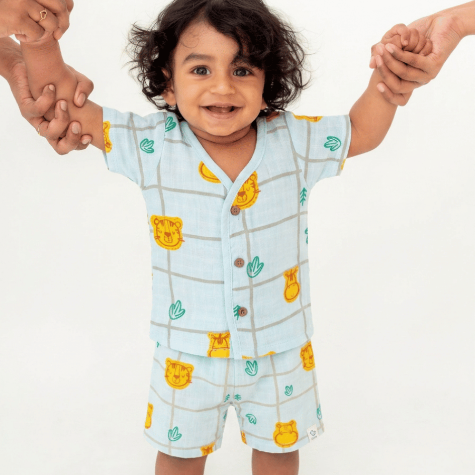 Rainbow Ride - Muslin Top and Shorts
