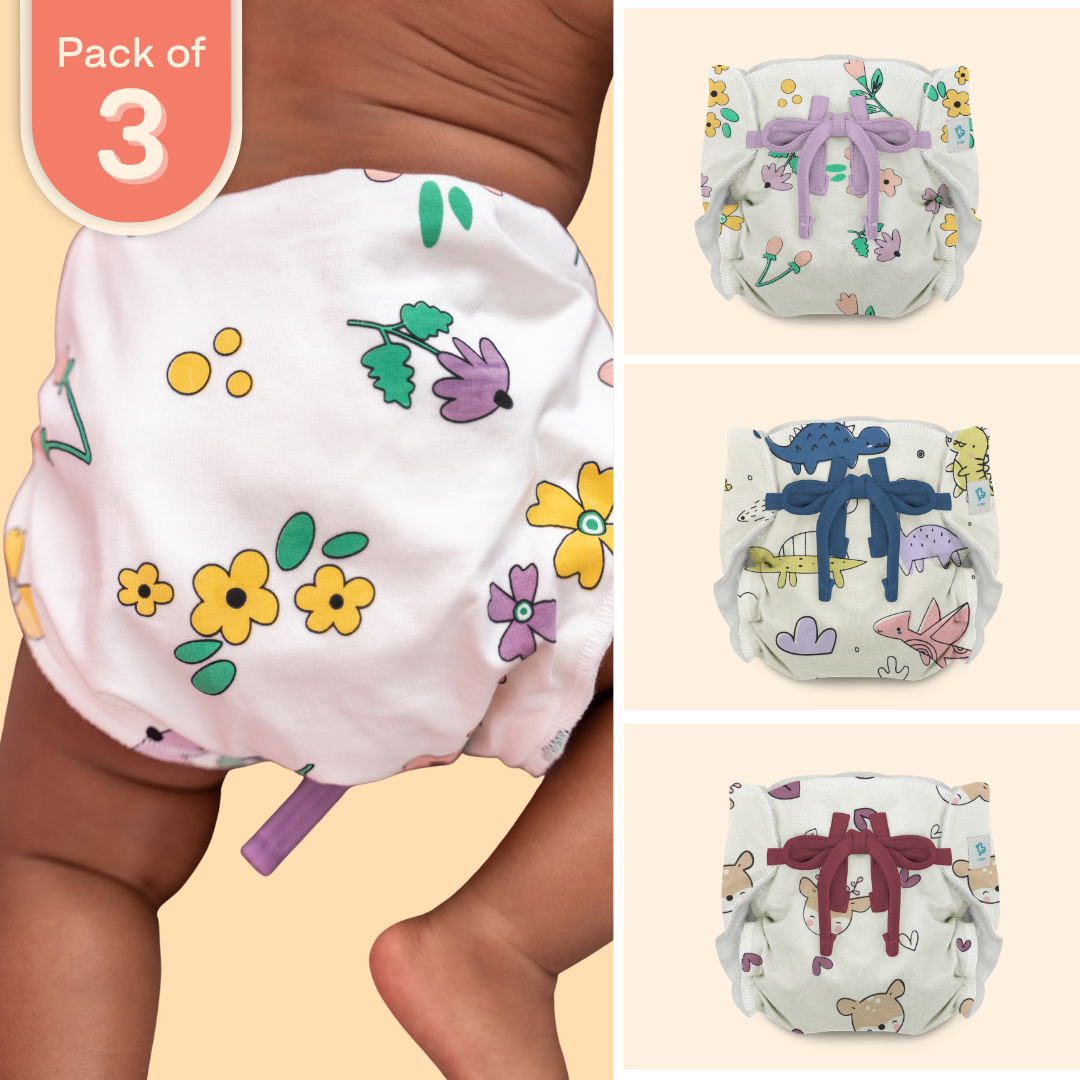 Deer-Saur - Ultra Nappies 2.0 (Pack of 3)