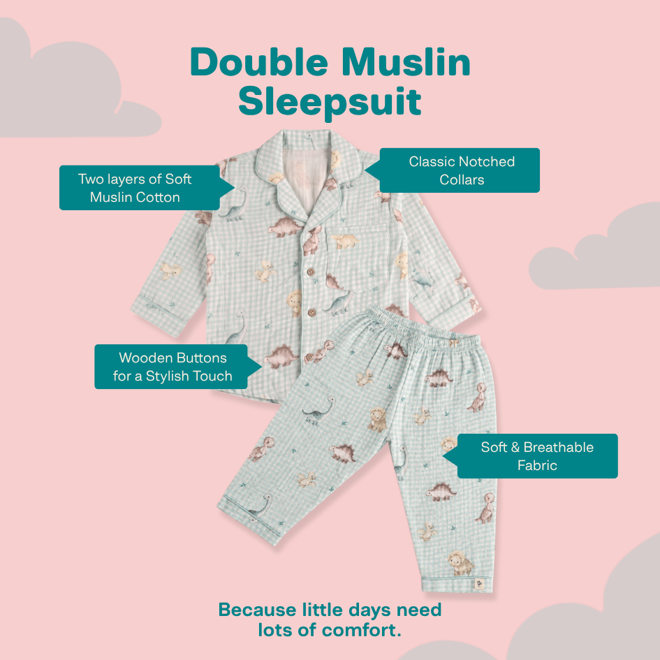 Avo Cuddle - Double Muslin Sleepsuit
