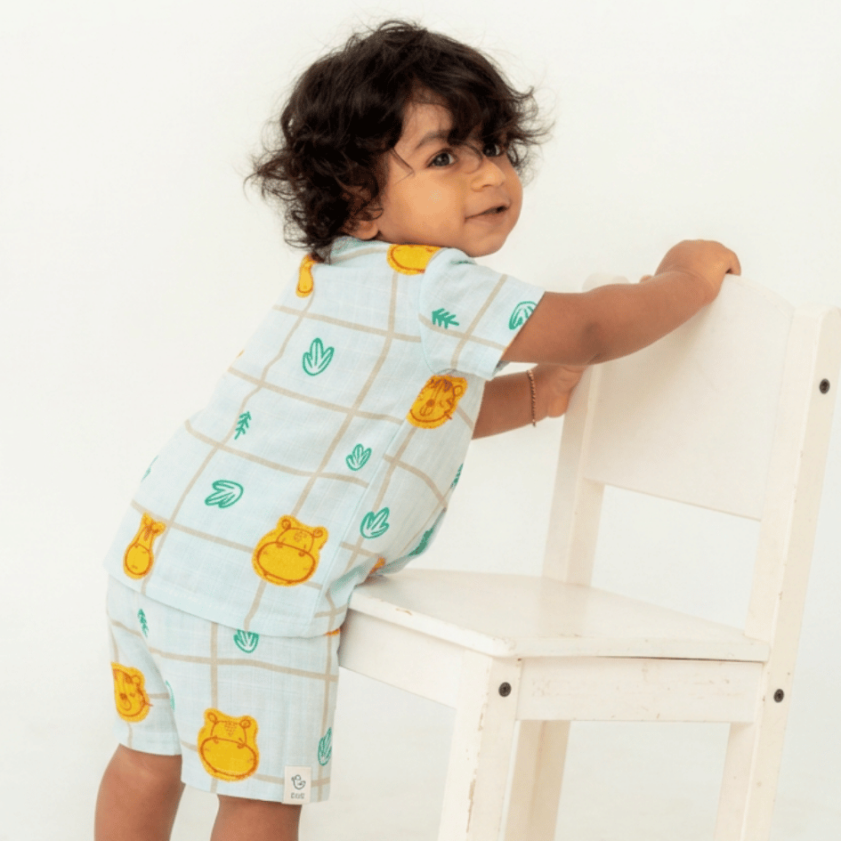 Rainbow Ride - Muslin Top and Shorts