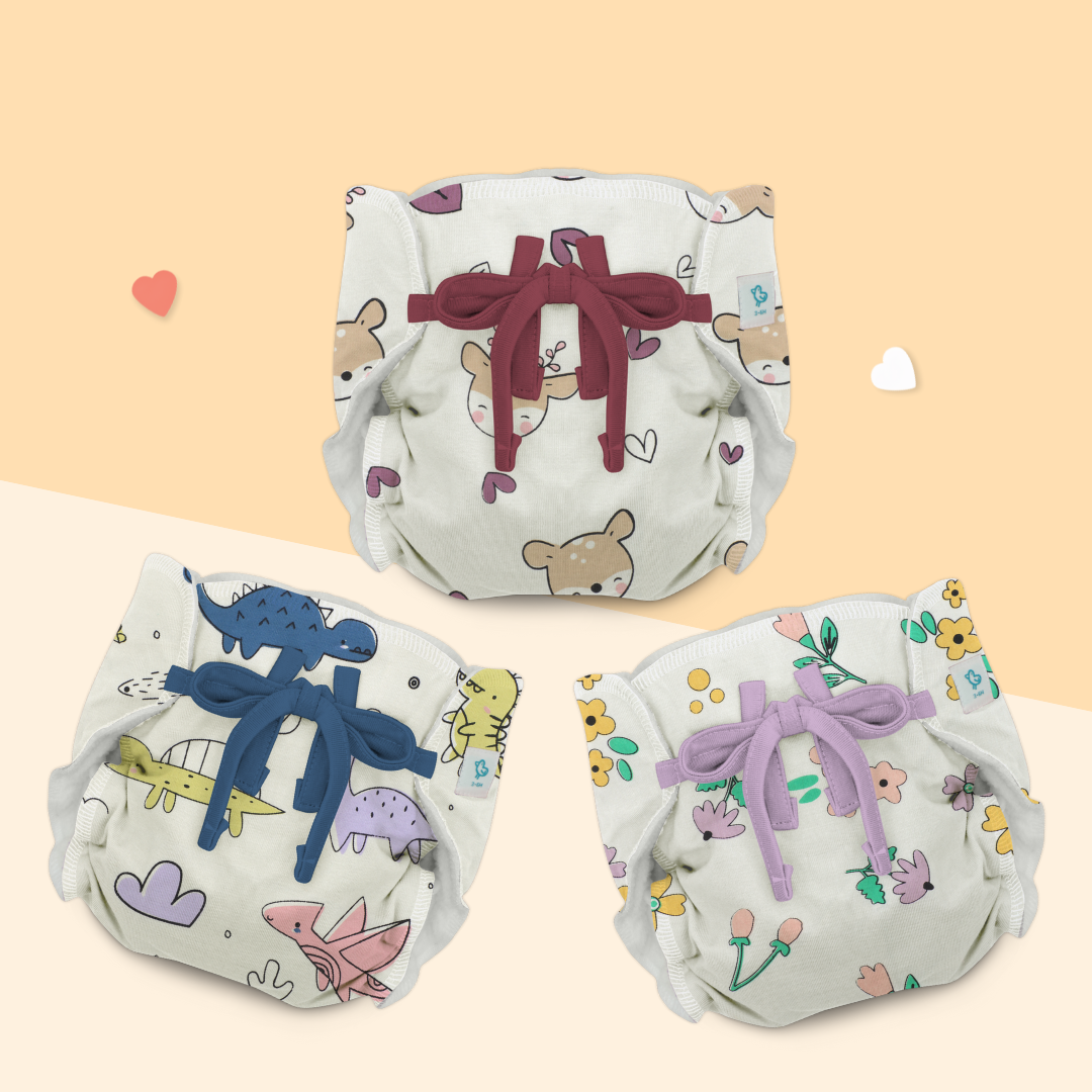 Deer-Saur - Ultra Nappies 2.0 (Pack of 3)