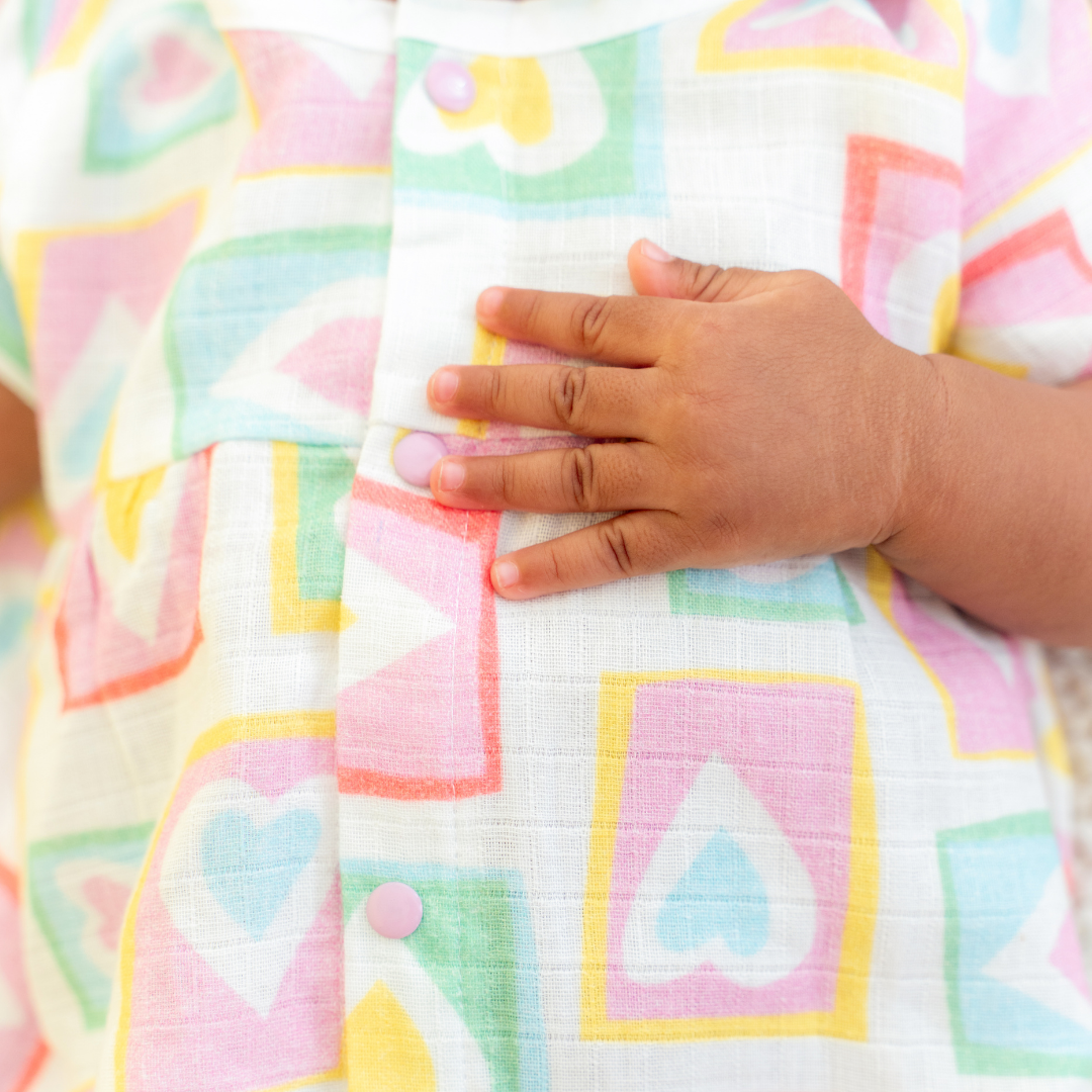 Jungkat - Muslin Button Frock - Pack of 2