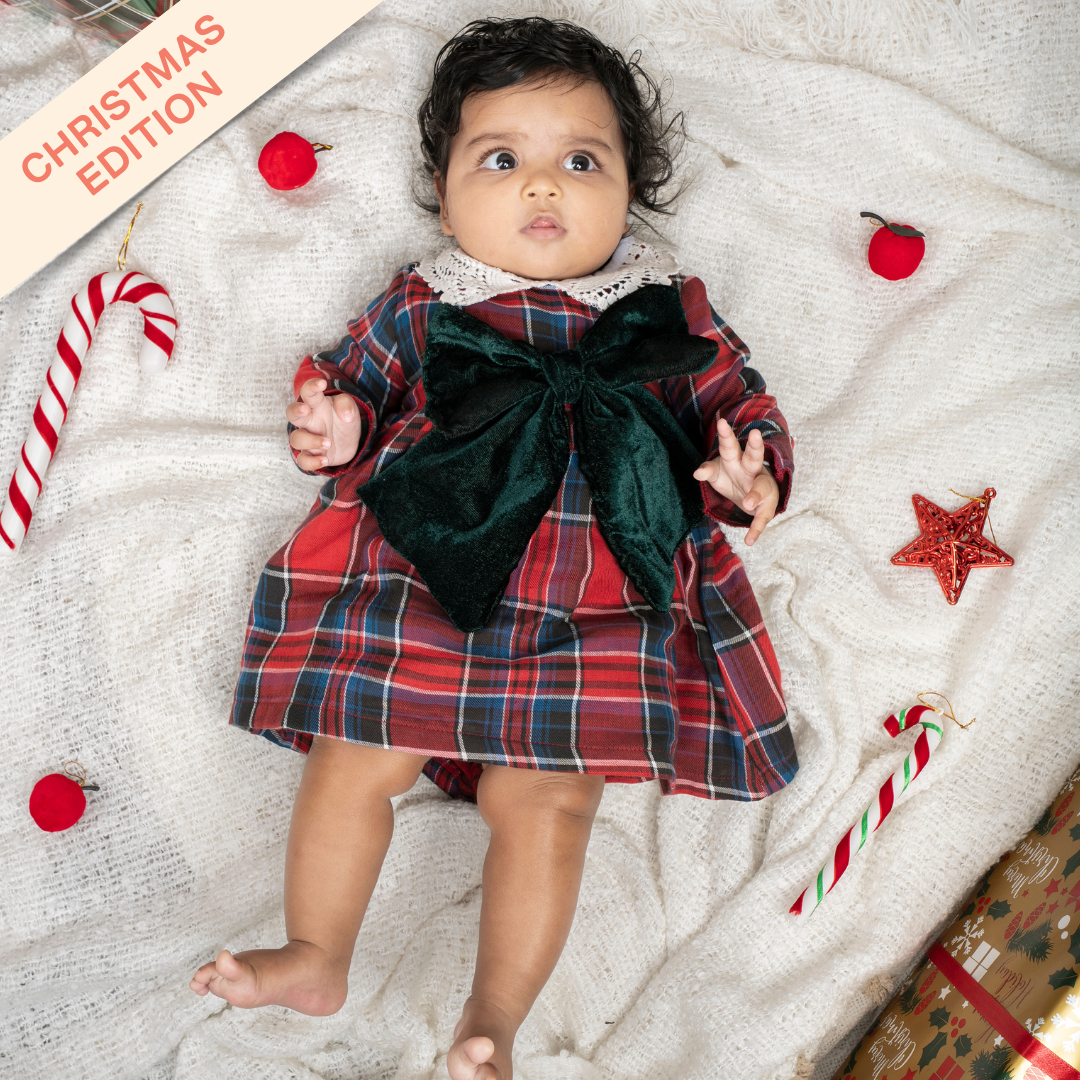 Berry Blocks - Full Sleeve Frock