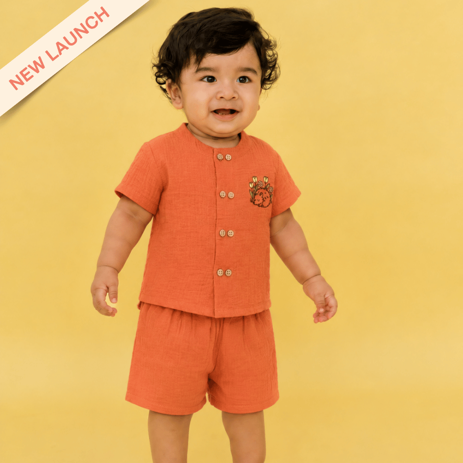 Rusty Prickle - Crinkled Muslin Co-ord Set