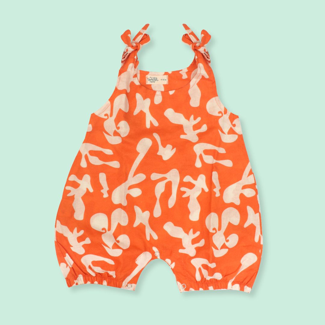 Stampscape - Mulmul Cotton Knot Type Romper