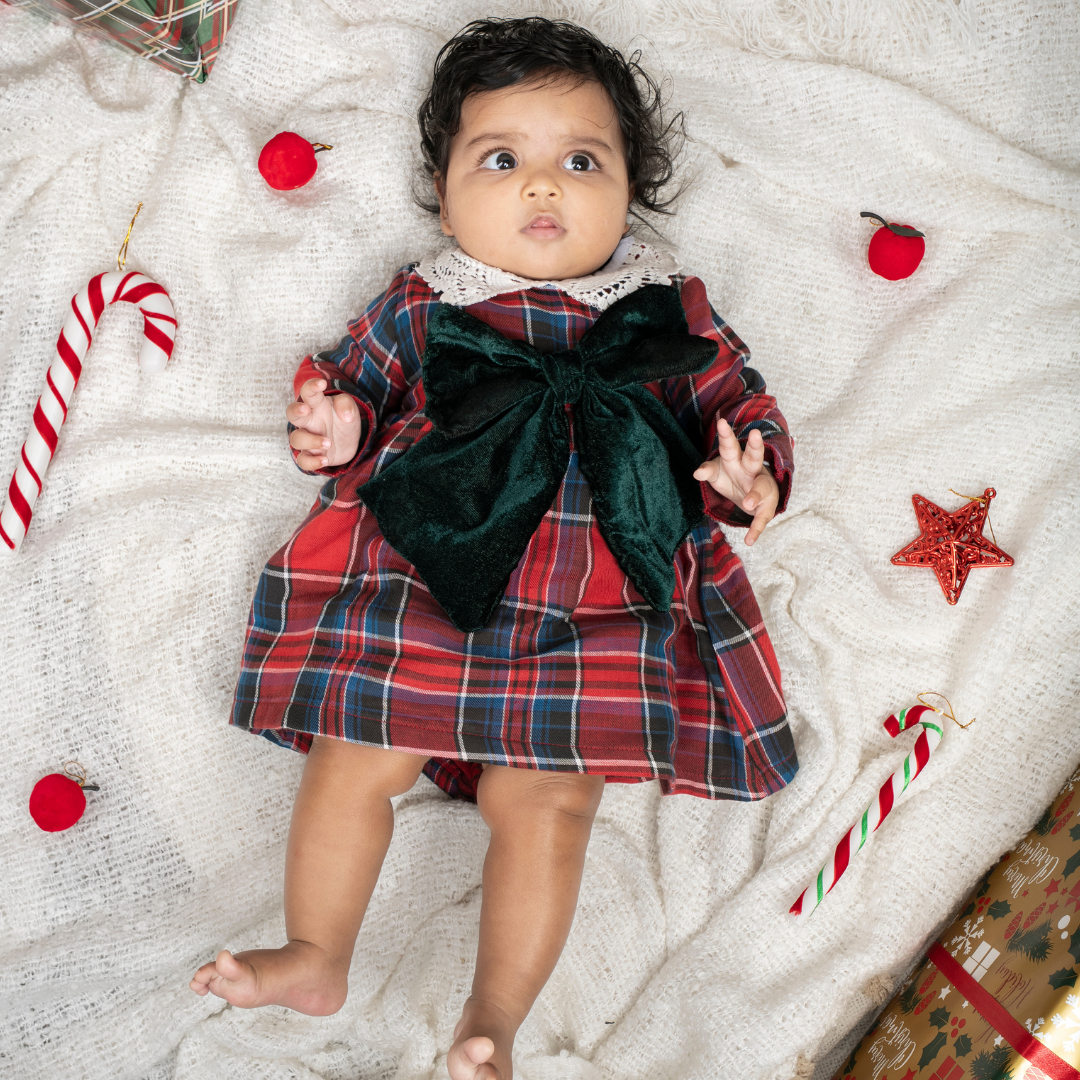 Berry Blocks - Full Sleeve Frock