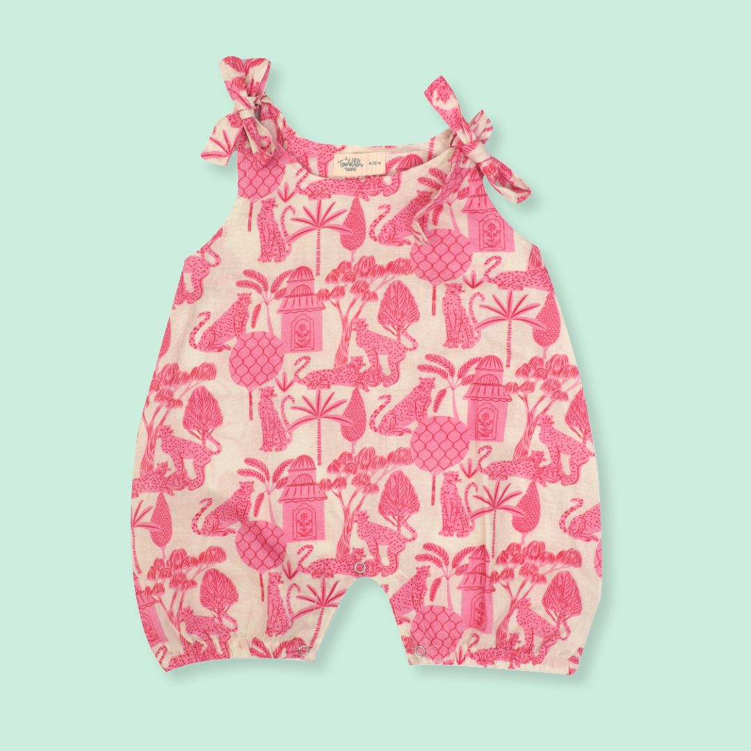 Stampscape - Mulmul Cotton Knot Type Romper