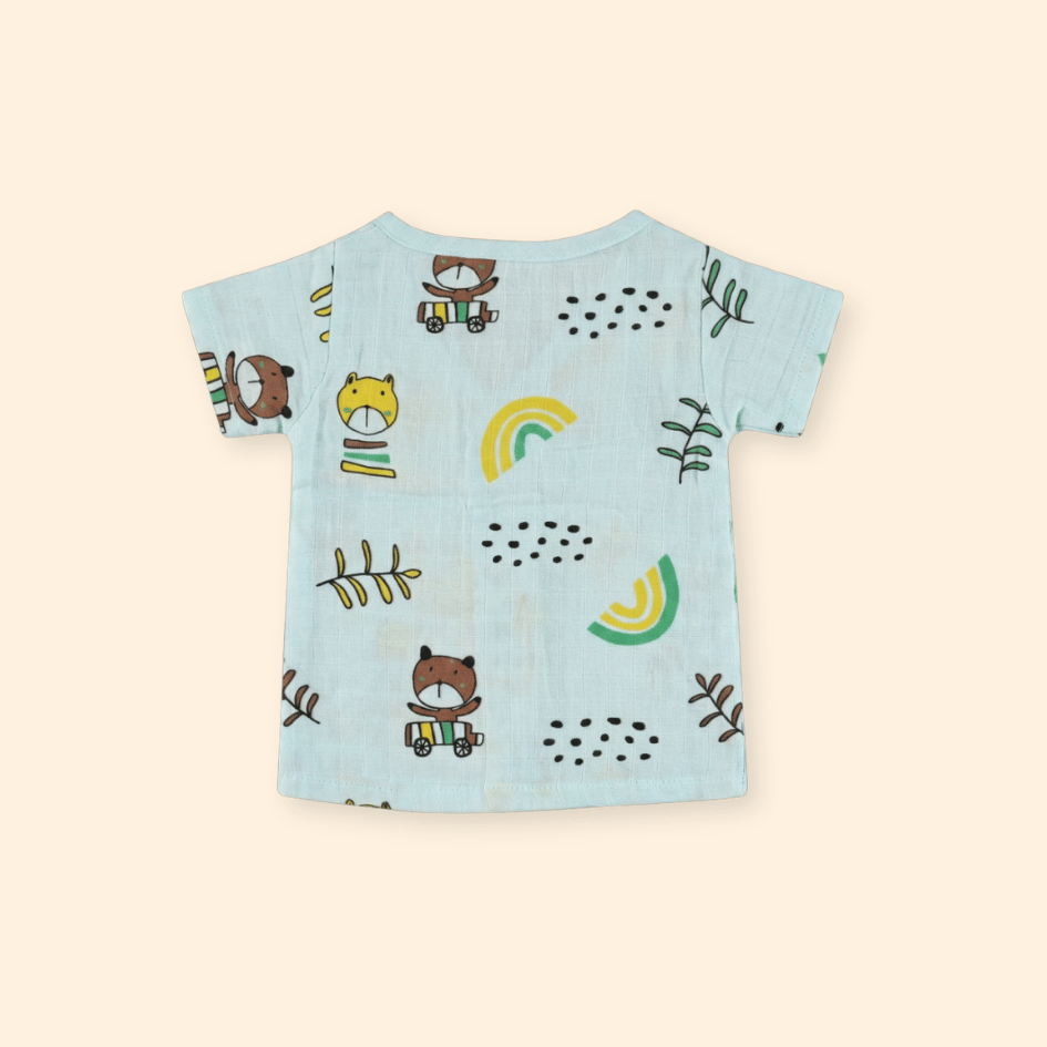 Rainbow Ride - Muslin Top and Shorts