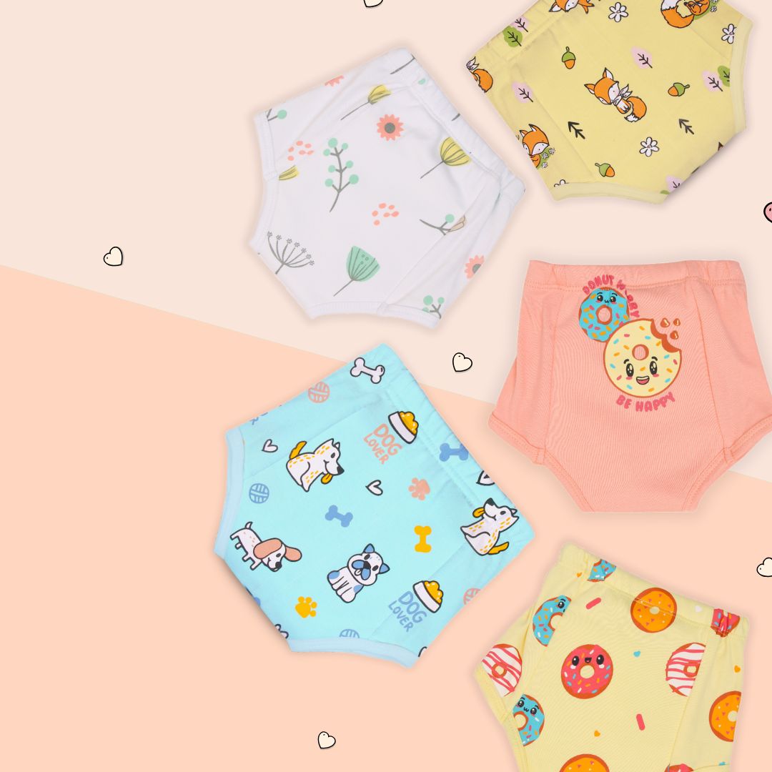 Cute and Cheery (Pack of 5)  - Ultra Undies - Baby Padded Underwear