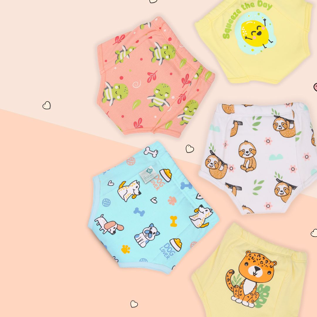 Bottoms Up Buddies (Pack of 5) - Ultra Undies Baby Padded Underwear