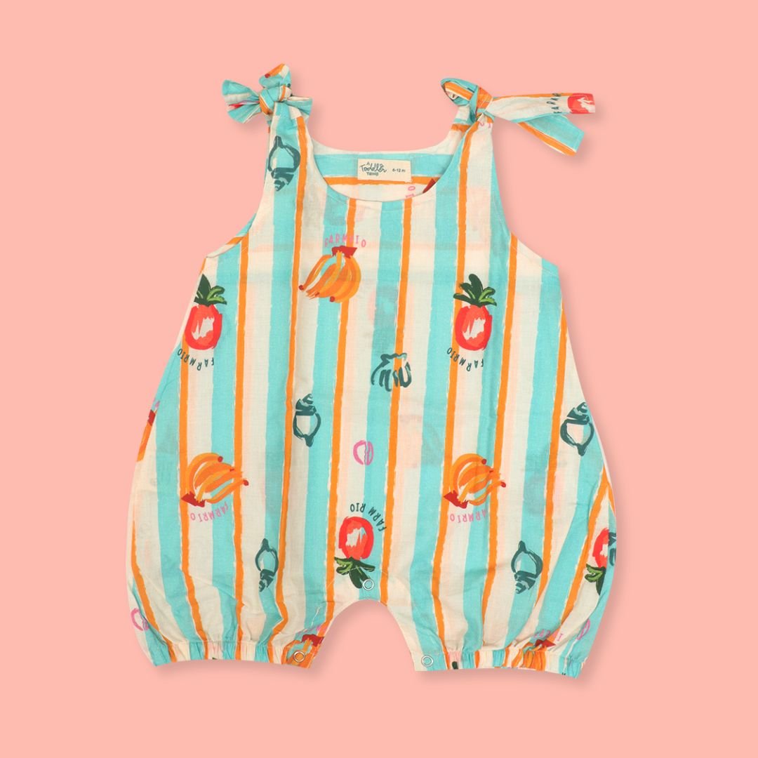 SunWave- Mulmul Cotton Knot Type Romper Pack of 2
