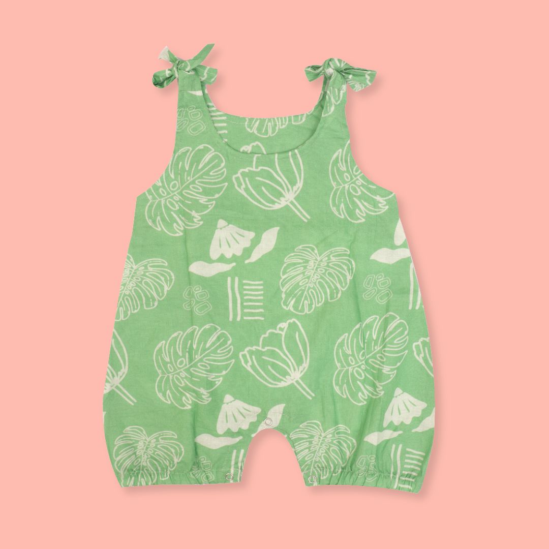 Lilsplash - Mulmul Cotton Knot Type Romper Pack of 2