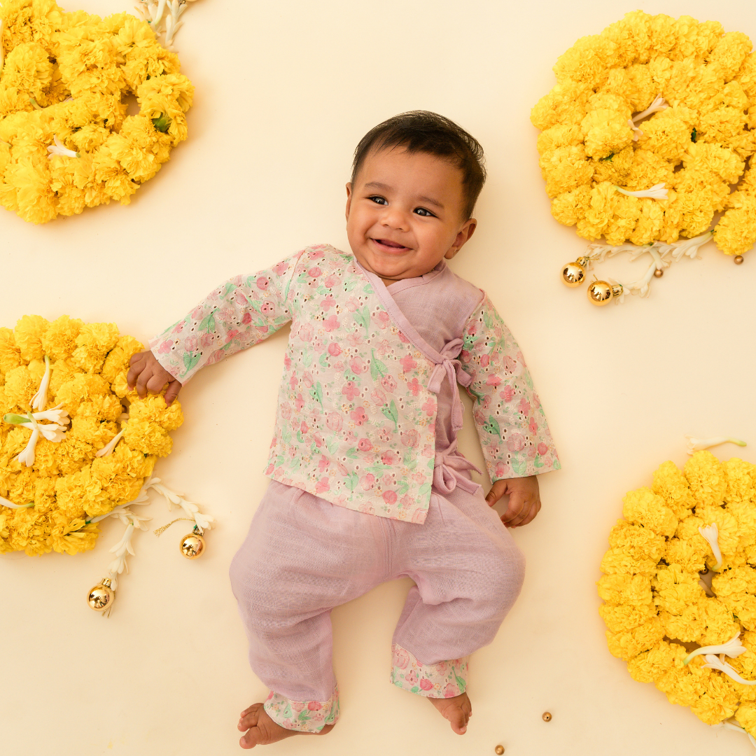 Playful Loop -  Full Sleeve Knot Kurta and Pant