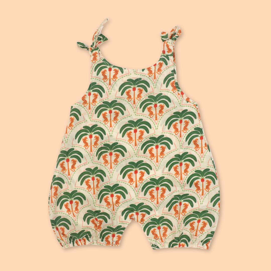 Stampscape - Mulmul Cotton Knot Type Romper