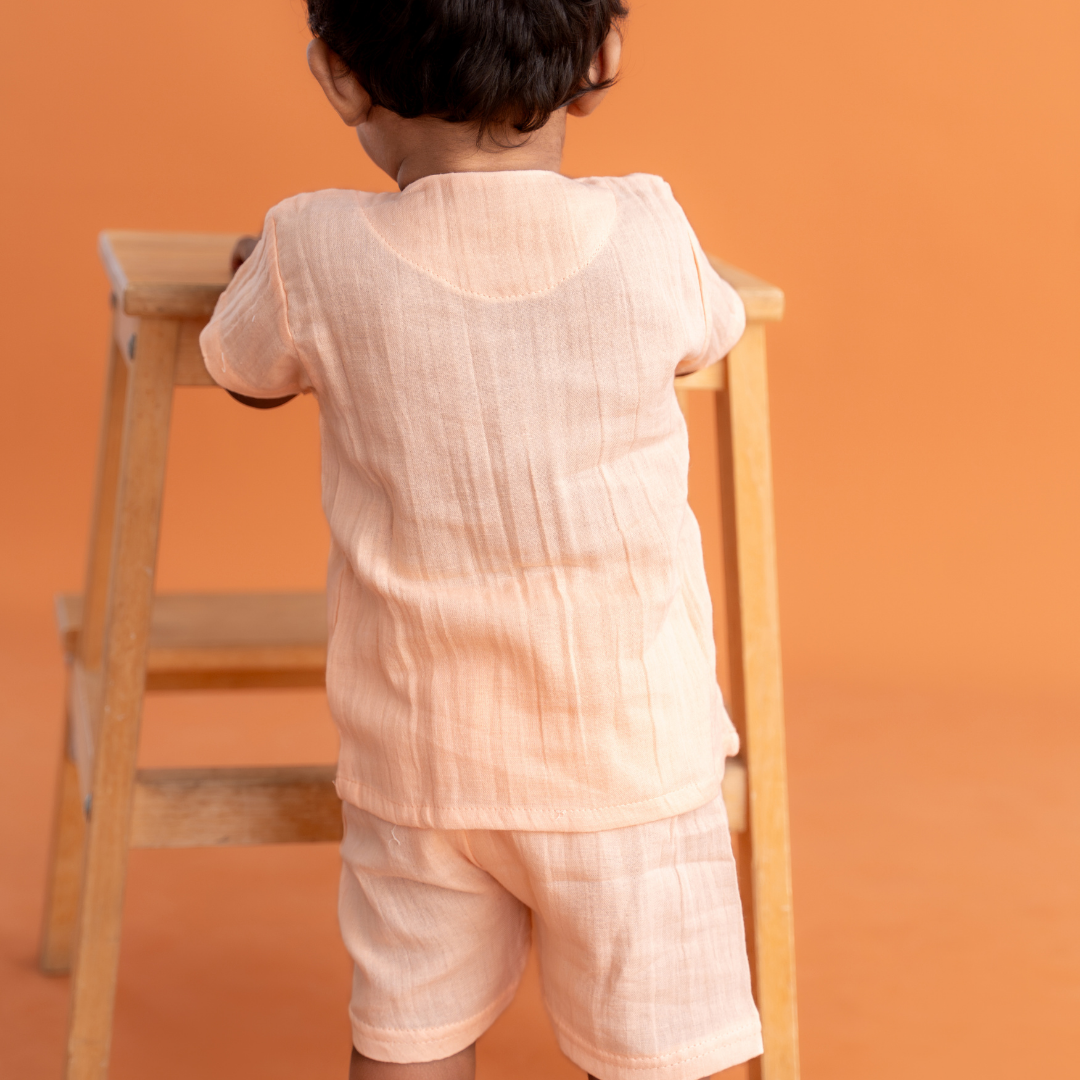 Woofie - Crinkled Muslin Co-ord Set