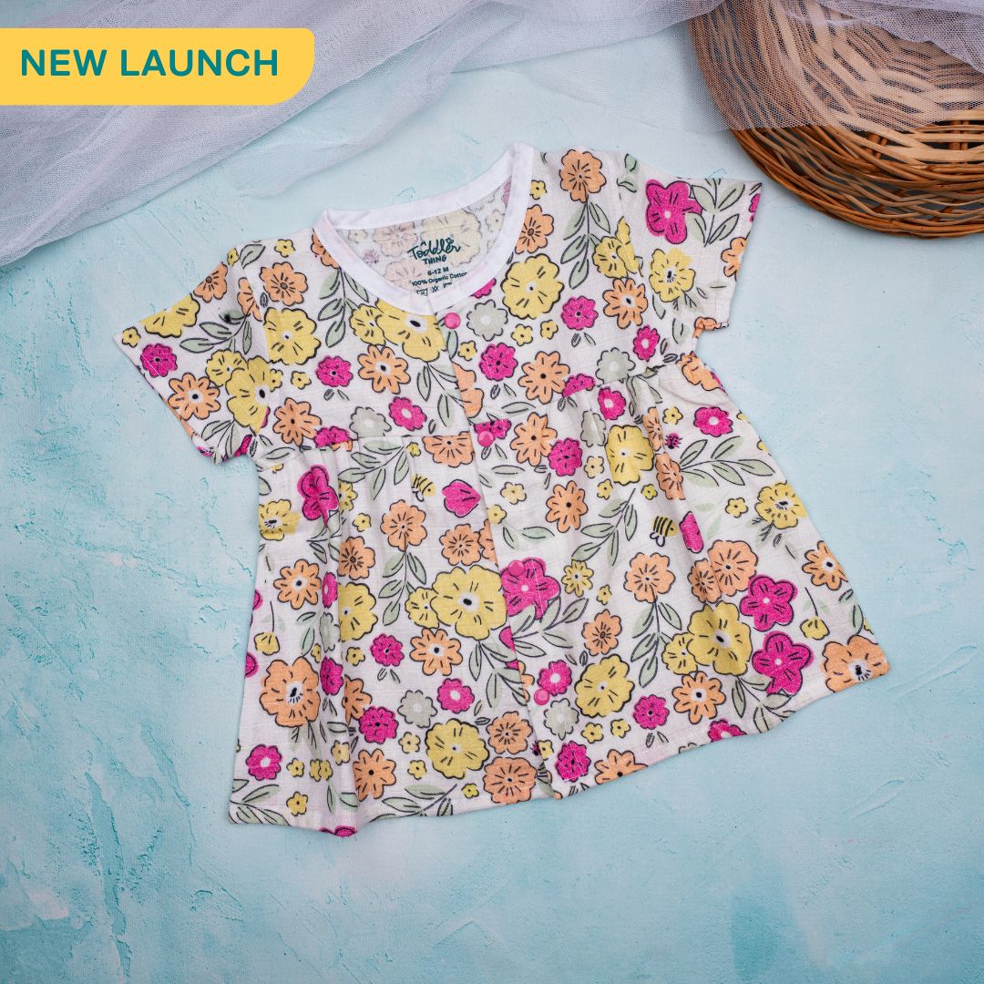 Spring whispers - Muslin Button Frock