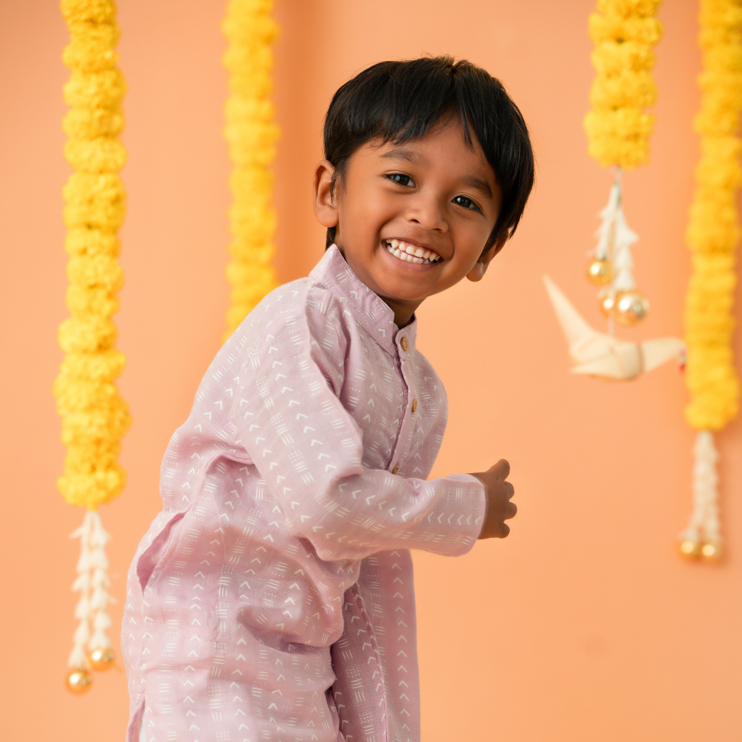 Thazhamboo - Full Sleeve Kurta Pyjama Set