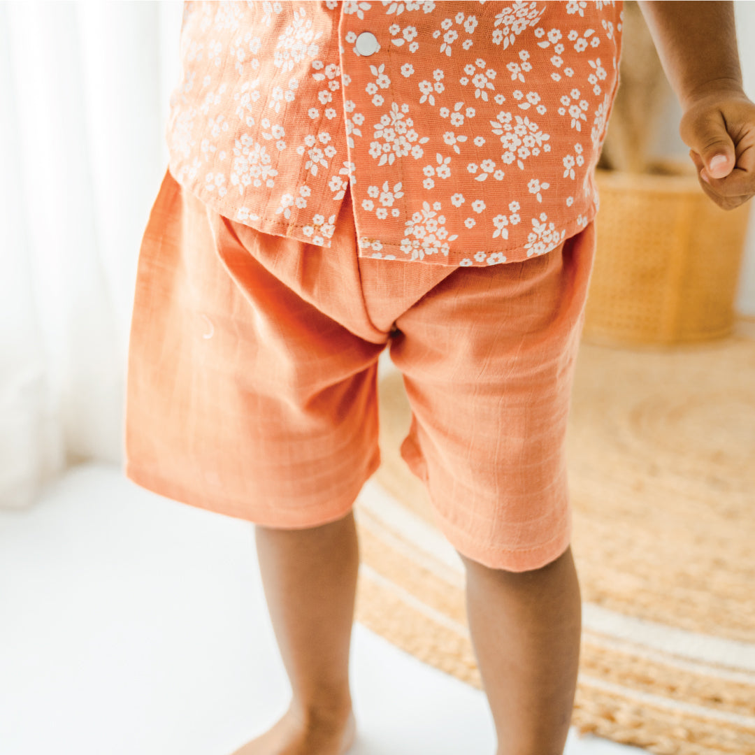 Collared Co-ord sets for kids Coral For Babies