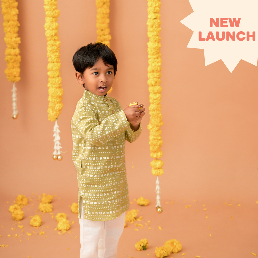 Tharai - Full Sleeve Kurta Pyjama Set