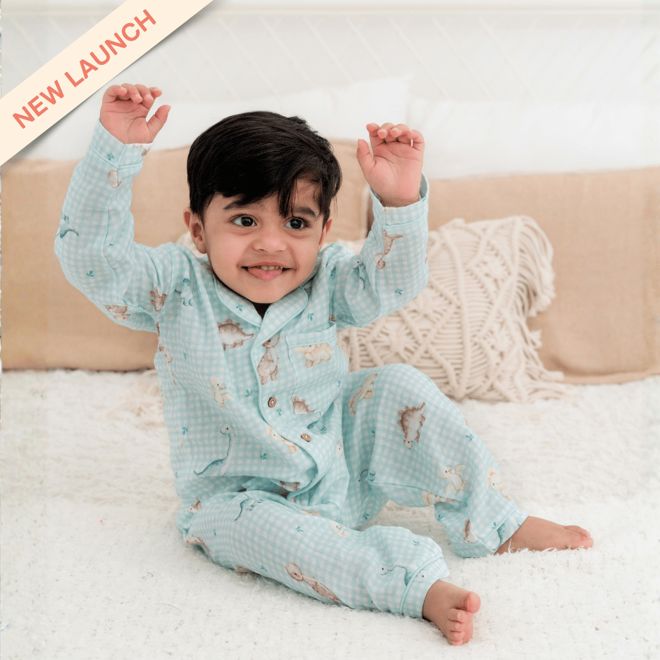 Little Jurassic - Double Muslin Sleepsuit