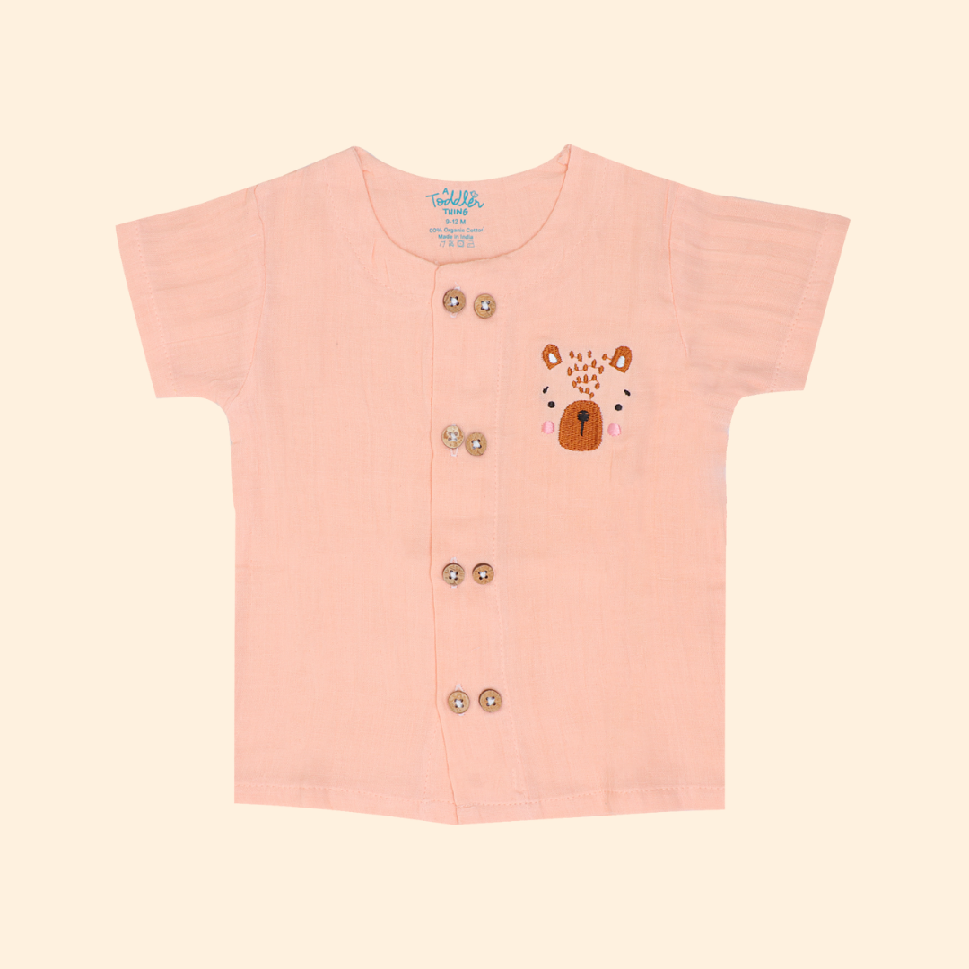 Woofie - Crinkled Muslin Co-ord Set