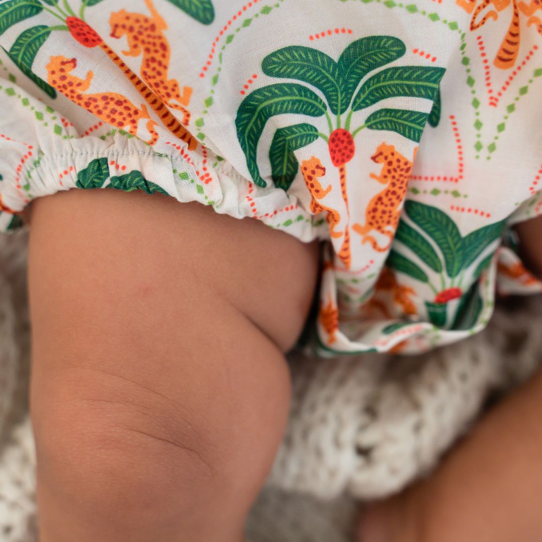 Stampscape - Mulmul Cotton Knot Type Romper