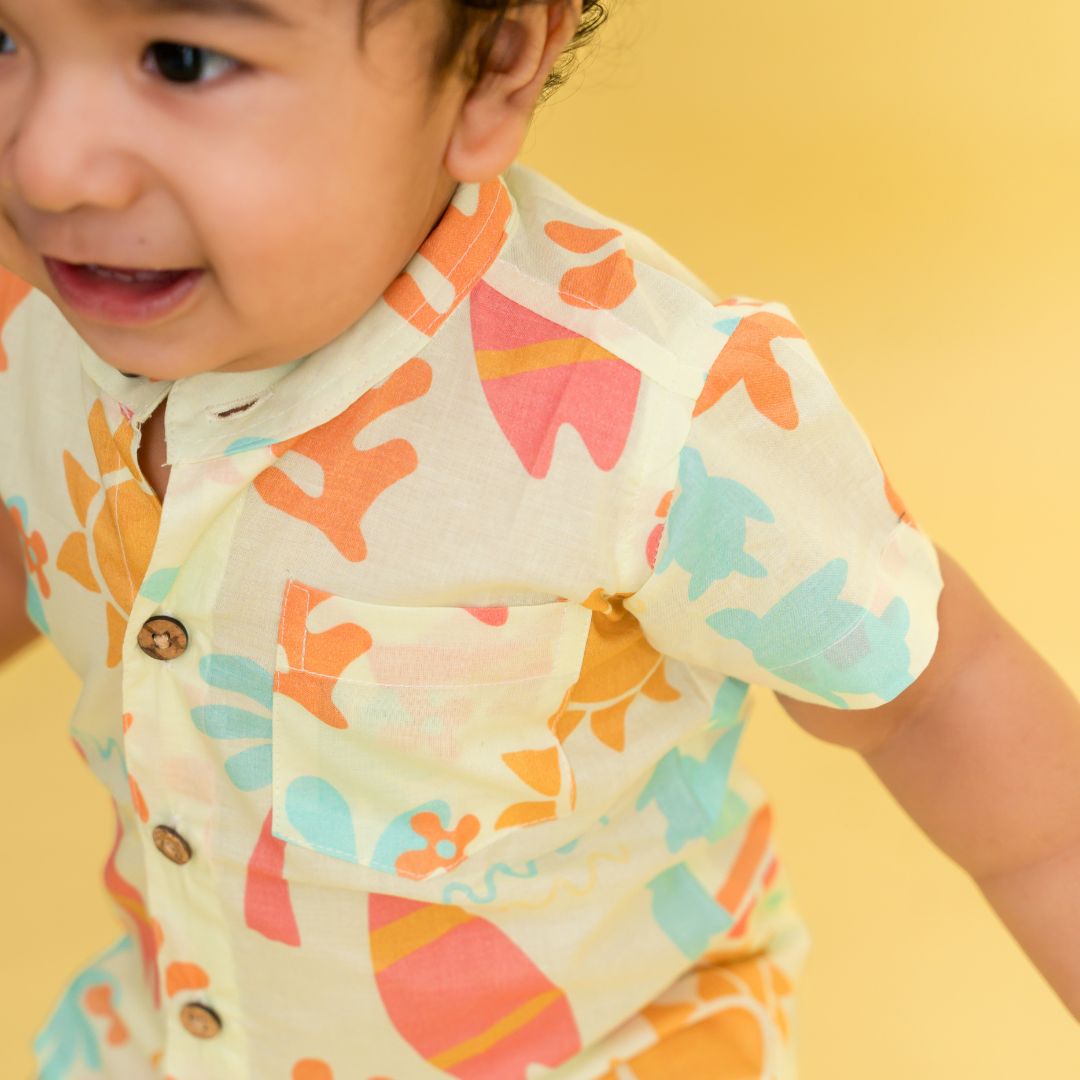 Lilsplash - Mulmul Cotton Co ord Set Pack of 2