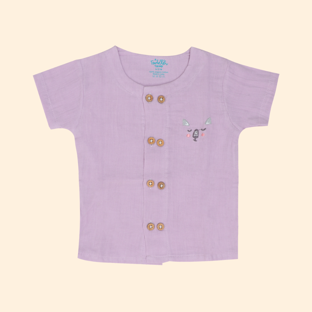 Woofie - Crinkled Muslin Co-ord Set
