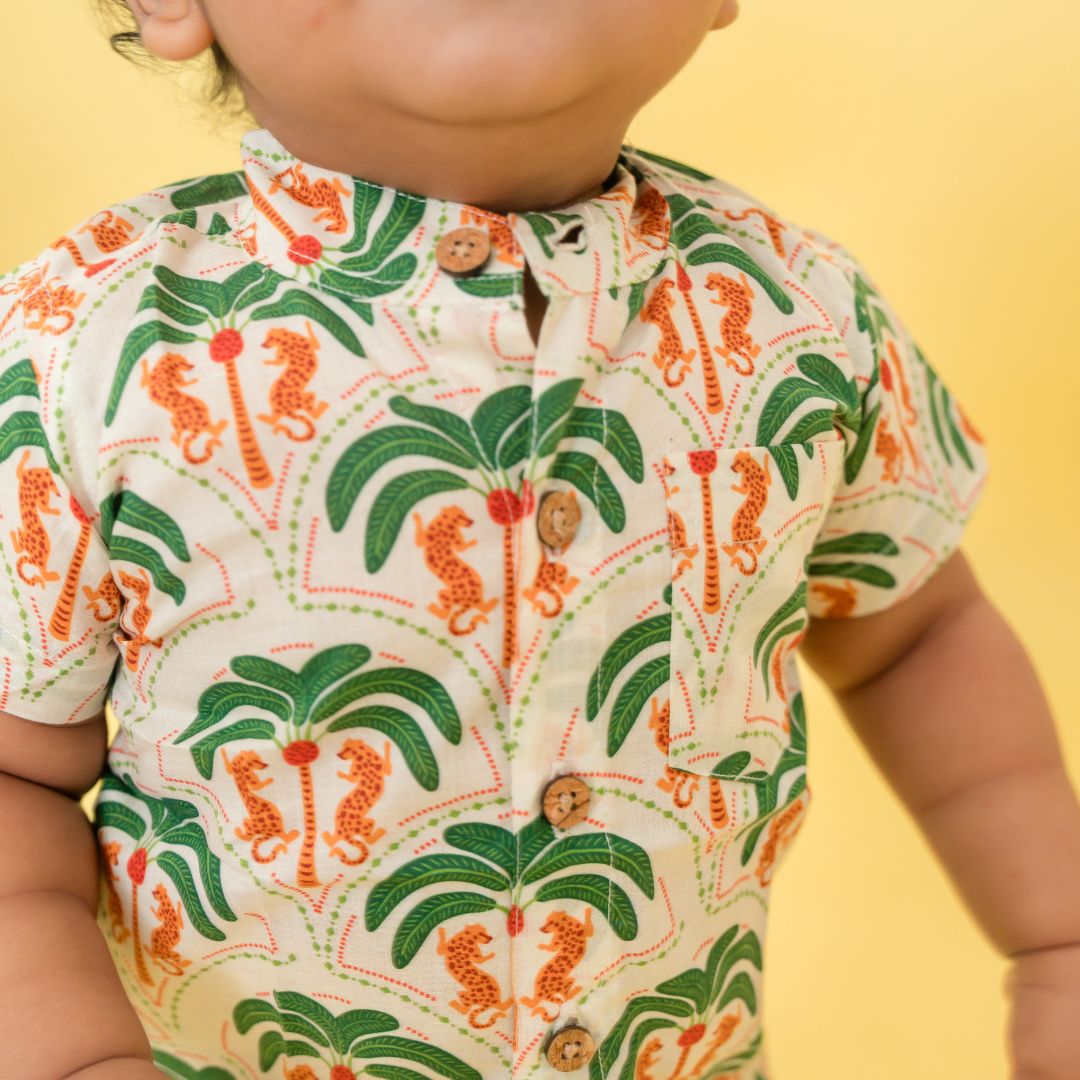 Sunny Safari - Mulmul Cotton Coord Set