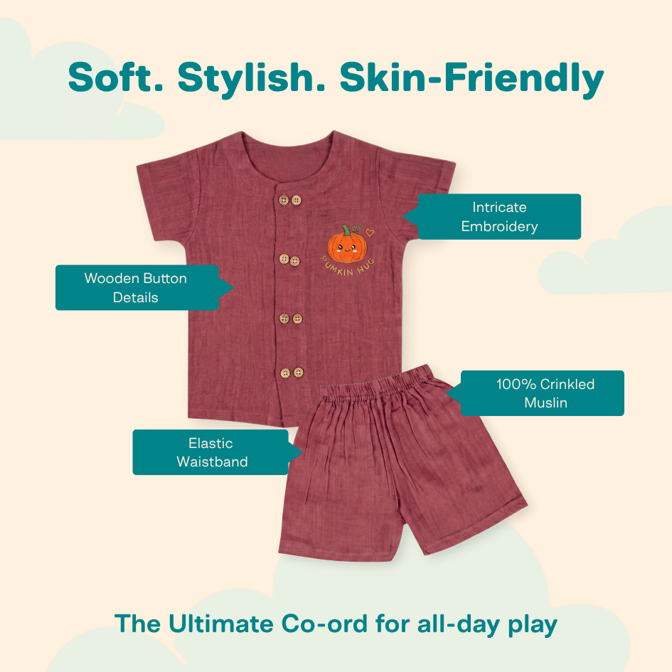 Rusty Prickle - Crinkled Muslin Co-ord Set