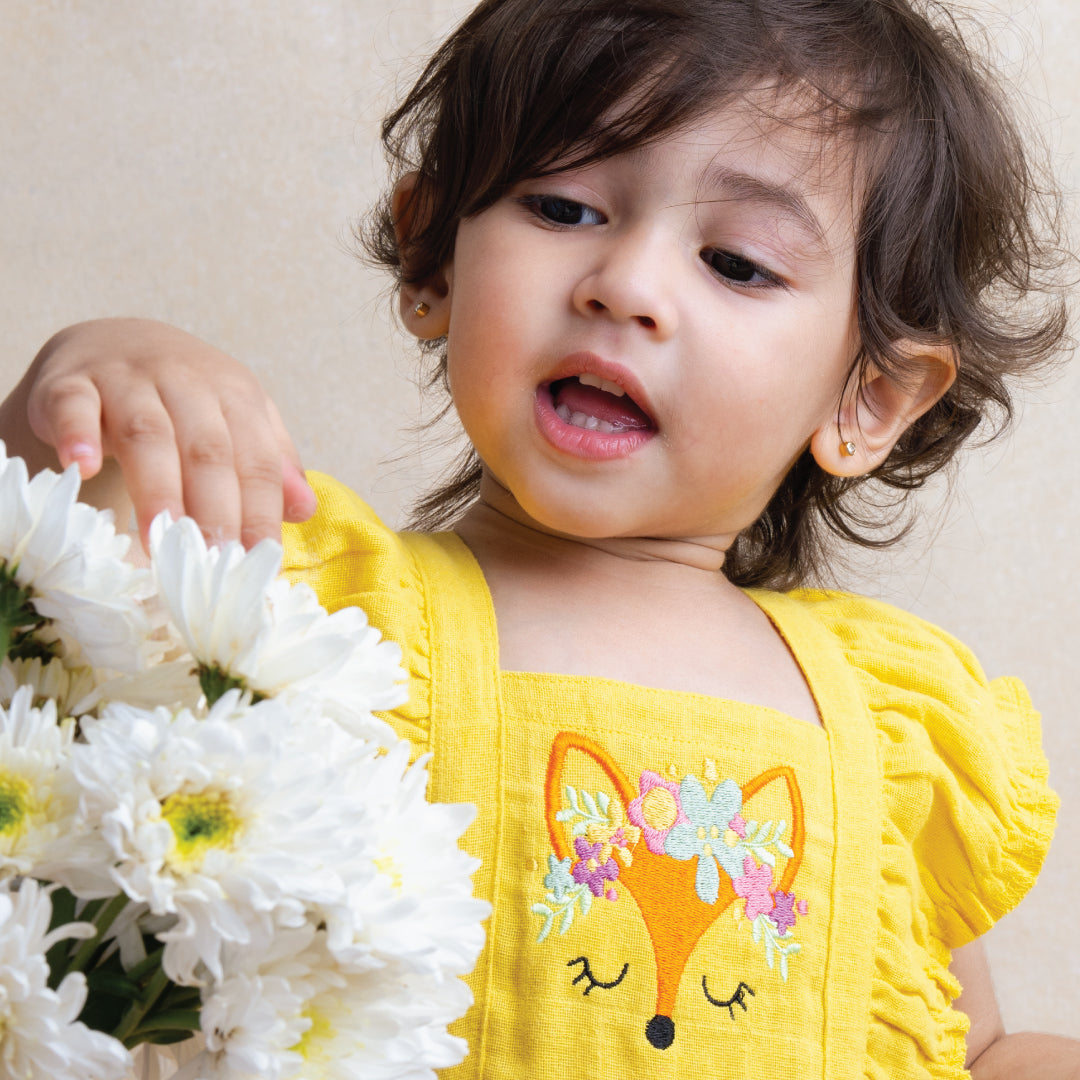 Foxy Flair - Muslin frock for girls