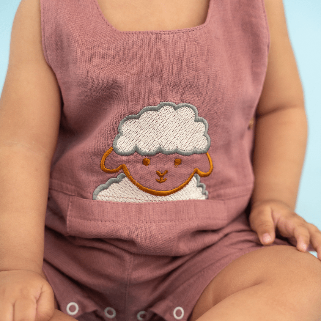 Yellow Bud - Muslin Crinkled Romper