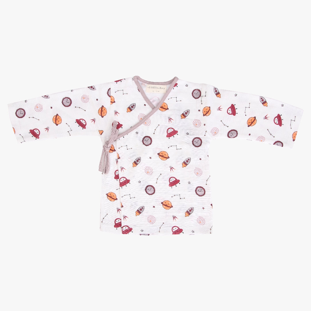 Space Ranger - Baby Full Sleeve Knot Type Top and Full Pant