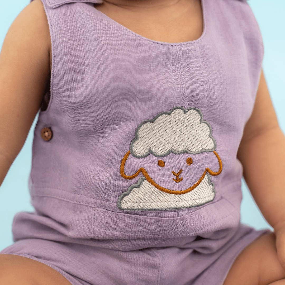 Yellow Bud - Muslin Crinkled Romper
