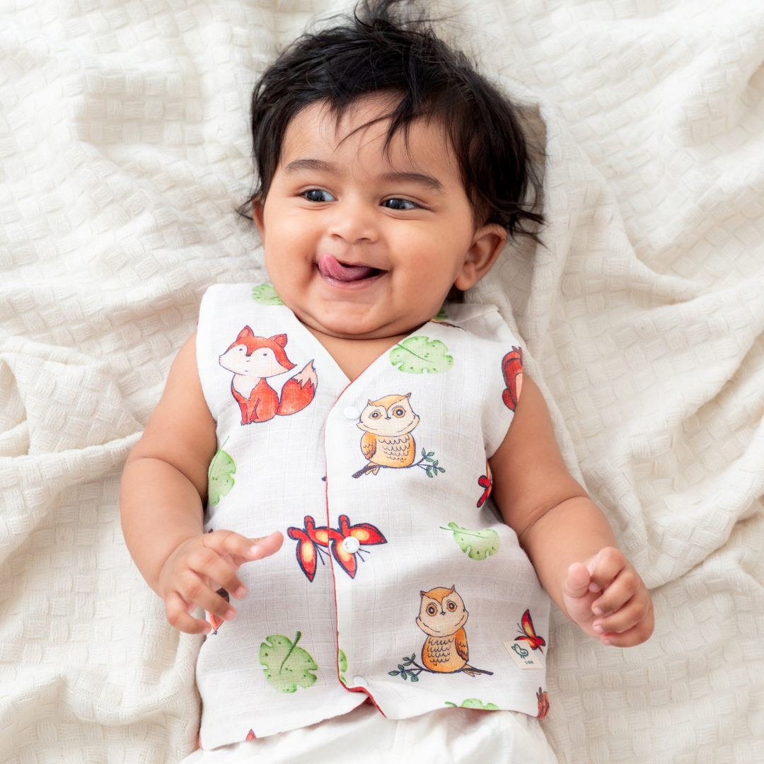 Zooland - Reversible Muslin Jabla (1 piece)