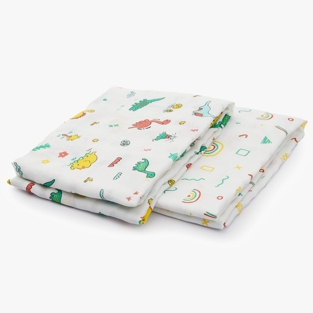 Stone Age - Muslin Cotton Swaddle (Pack of 2)