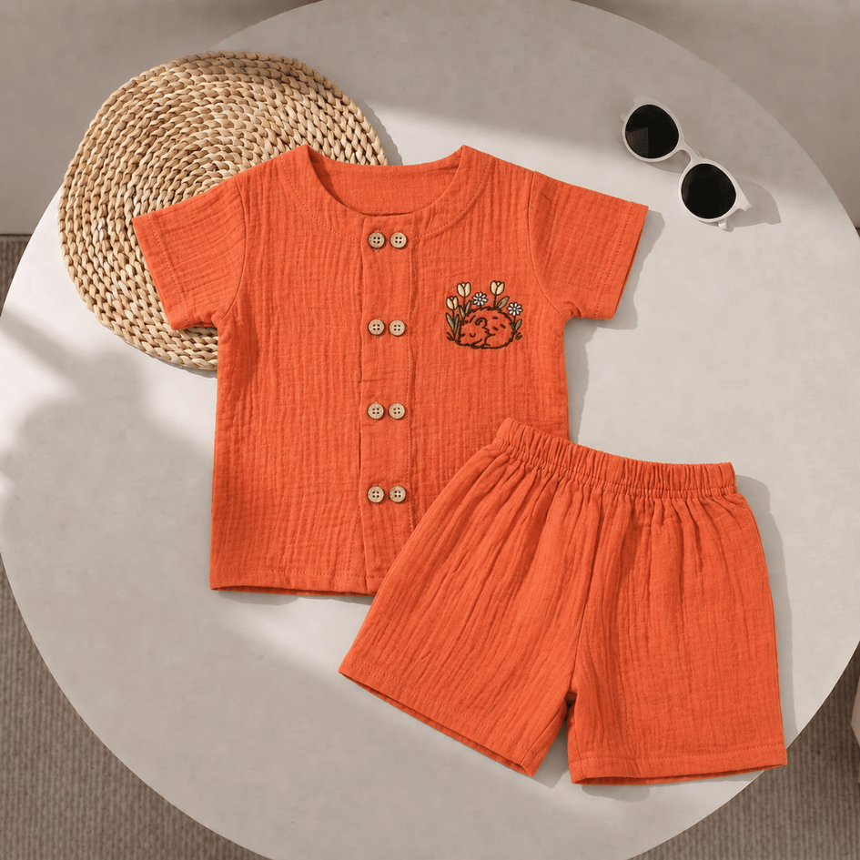 Rusty Prickle - Crinkled Muslin Co-ord Set