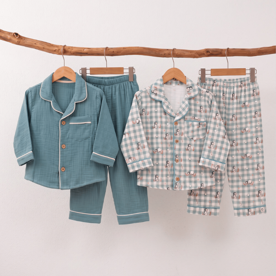 Lemonade Days - Crinkled Muslin Sleepsuit Pack of 2