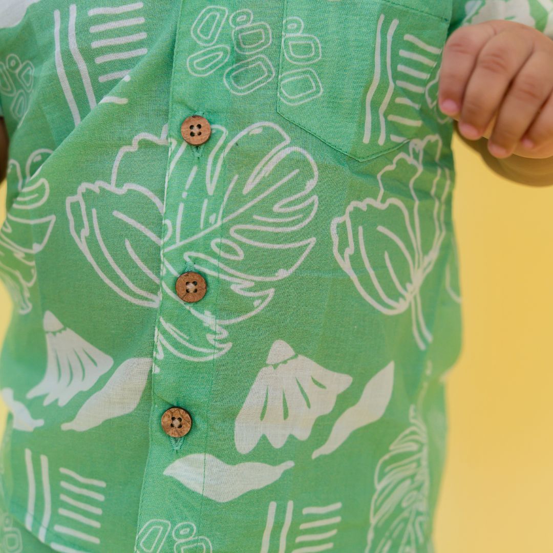Citrus Splash - Mulmul Cotton Coord Set