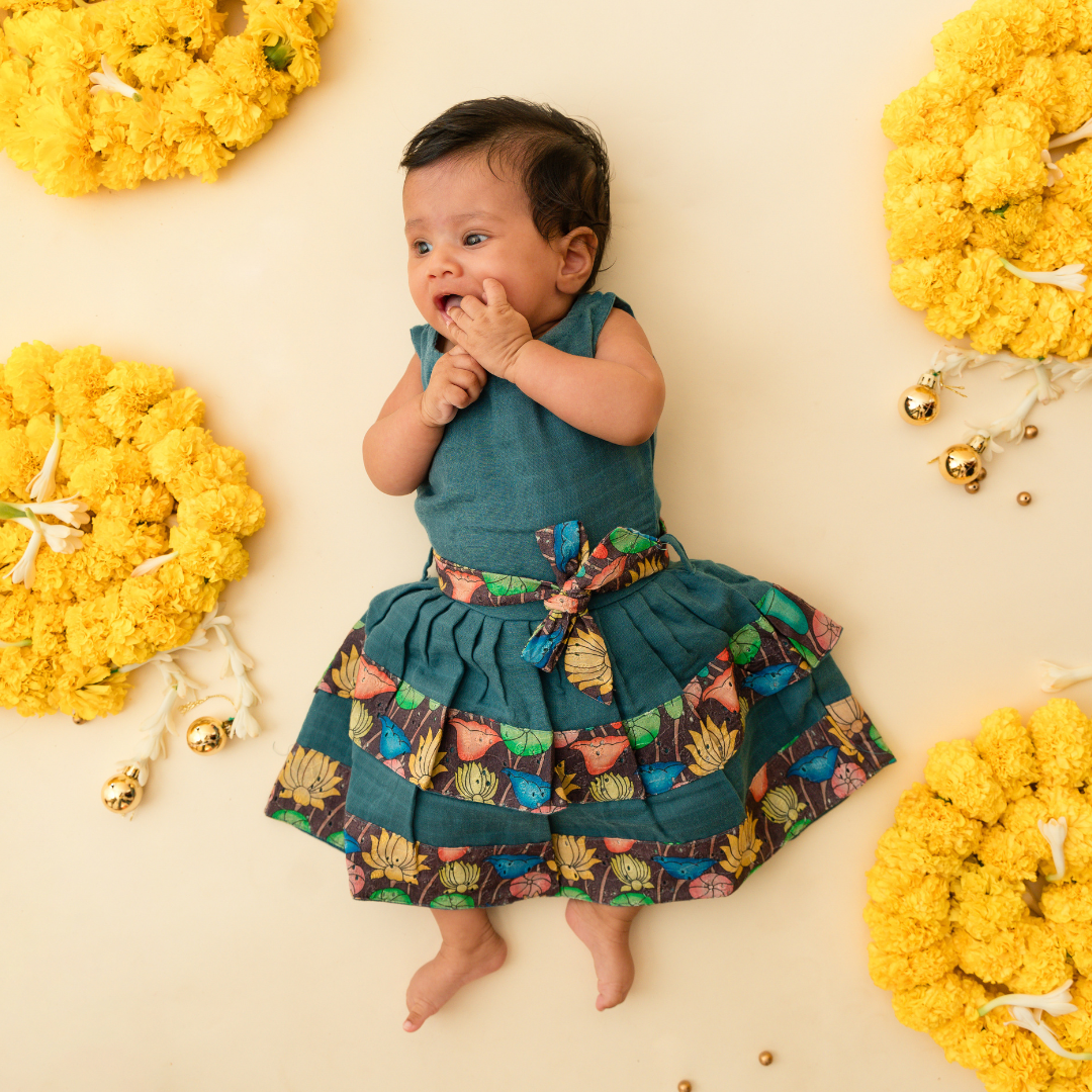 Petal Princess - Ethnic two-layer frock