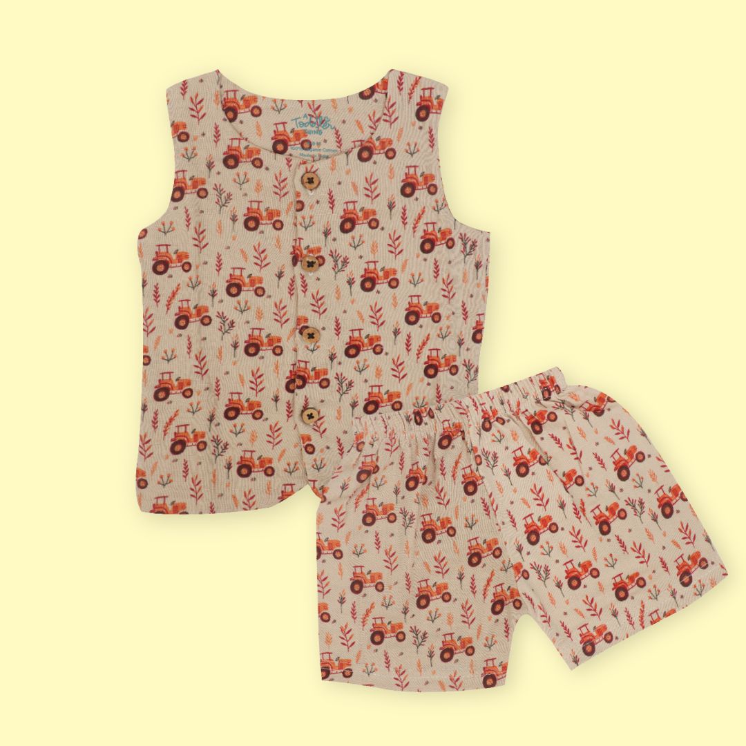 Tiny Wheel - Muslin Jabla and Shorts for Babies and Toddlers