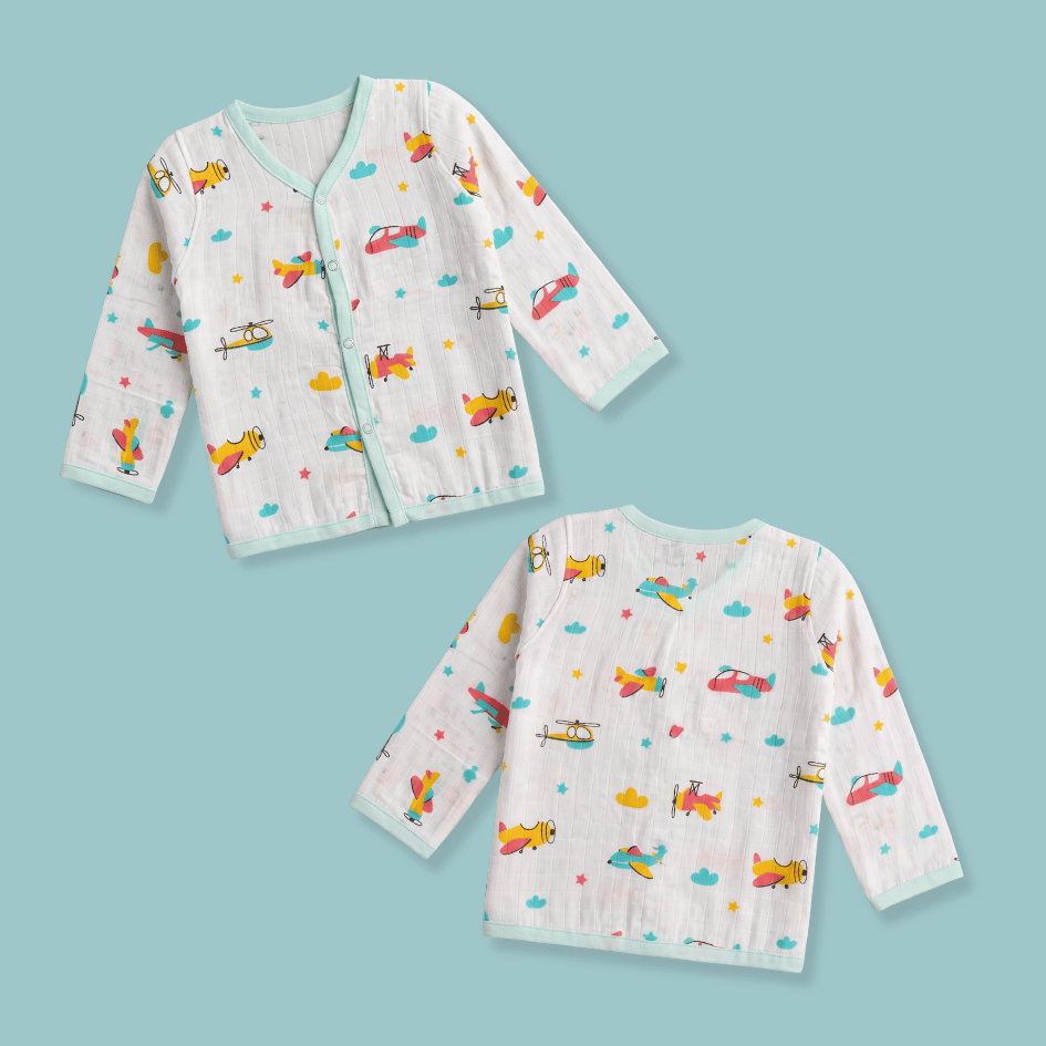 Muslin Full Sleeve Jabla Combo - Pack of 3